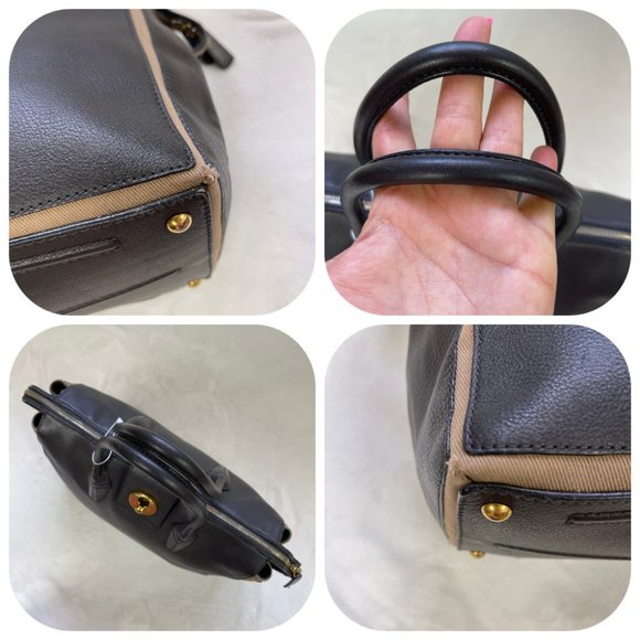 Auc YSL The Muse Two Cabas Mocco Lamb Leather Satchel/Tote $2200 - Picture 16 of 17